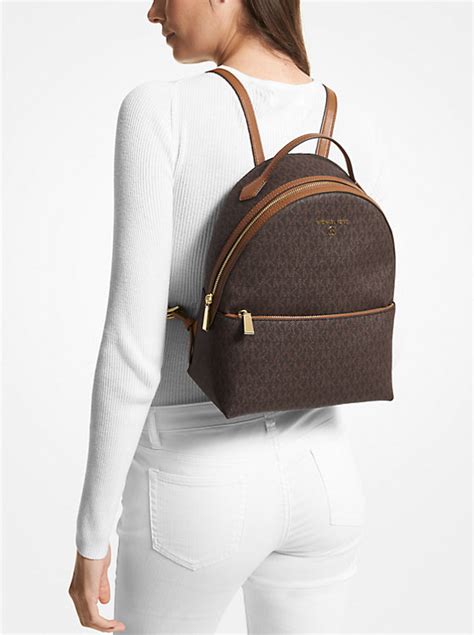 michael kors valerie backpack|MICHAEL Michael Kors Logo Valerie Medium Backpack .